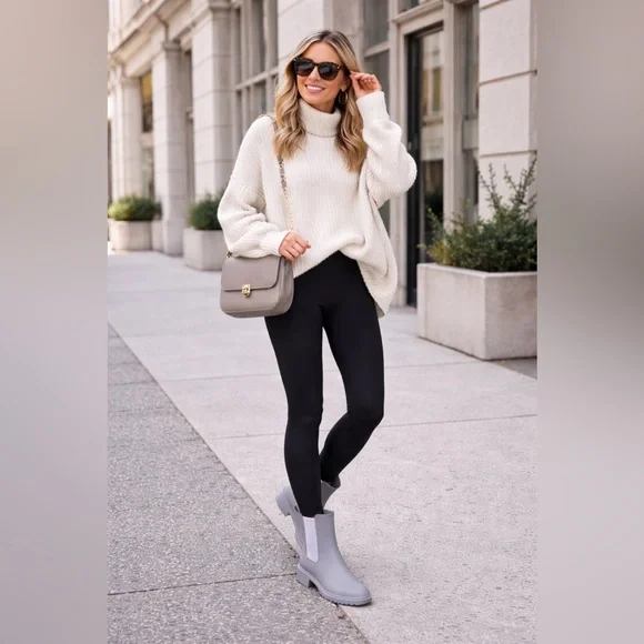 Sam Edelman Waterproof Chelsea Rain Boots – Gray – Women’s 9 BNWT - Picture 2 of 8